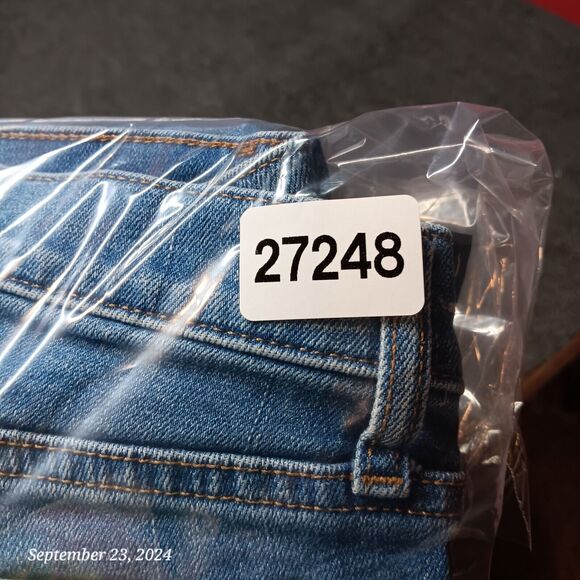 Gap 1969 Jeans Women 25 Regular Real Straight Distressed Stretch Low Rise Pants - Picture 10 of 10